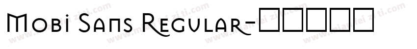 Mobi Sans Regular字体转换